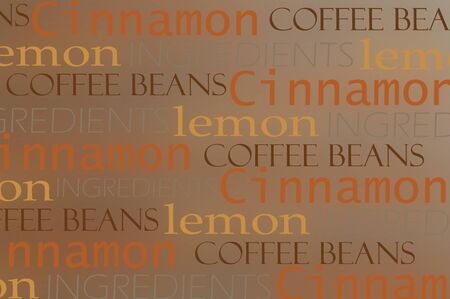 Coffee words backgroundの写真素材