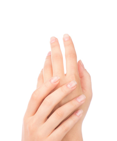 Beautiful Woman Handsの写真素材