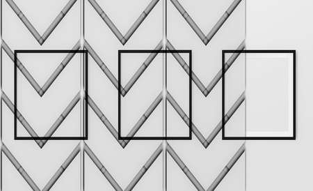 blank frame on a white backgroundの写真素材