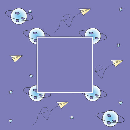 back to school spaceのイラスト素材
