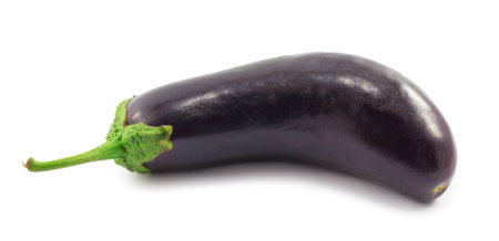 eggplant isolated on white backgroundの写真素材