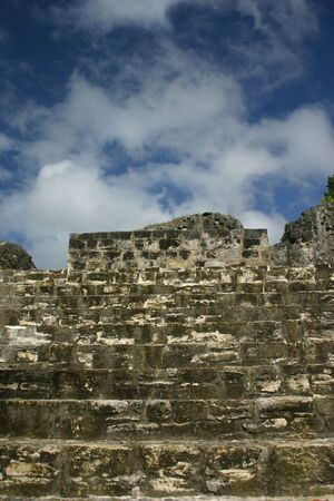 Ruins and blue skyの写真素材