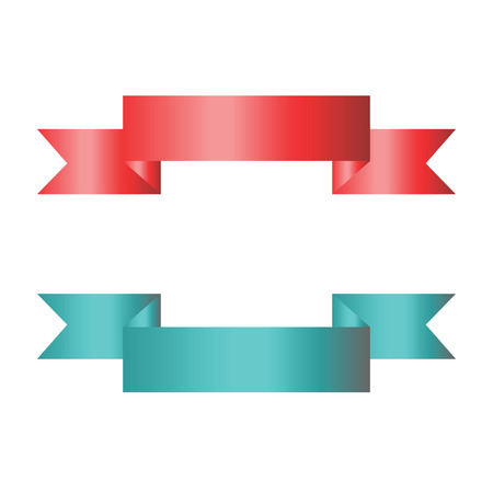 Set of ribbon banners. Vector illustration.のイラスト素材