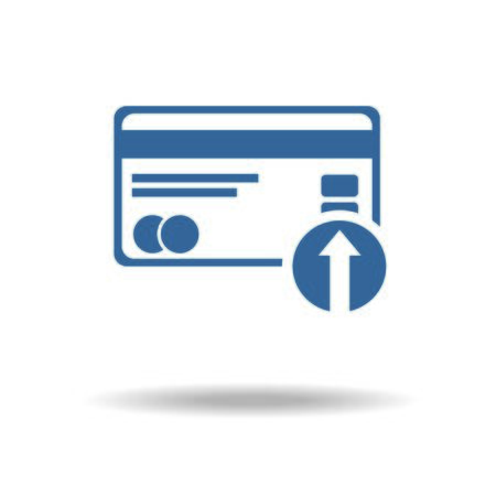 Credit card icon. Flat icon, One of set web icons.のイラスト素材