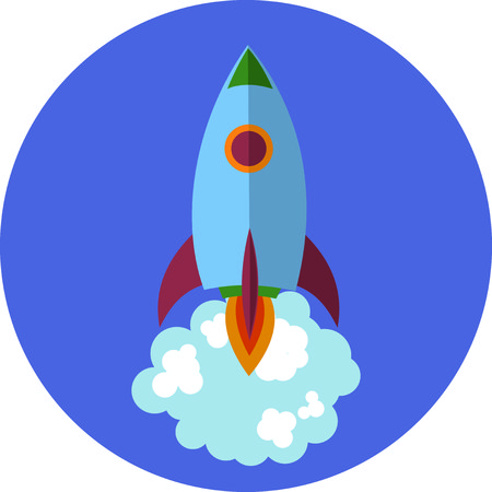 on space with rocket. education design. infographic,start up concept. vector illustration. schoolのイラスト素材