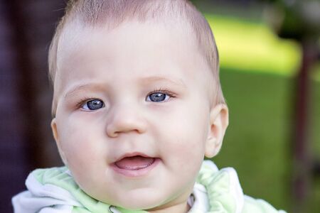 portrait of a little boyの写真素材