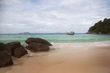 beautiful beach in Thailand, a resort on the seaの写真素材