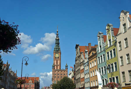 Architecture of the old town in Gdansk