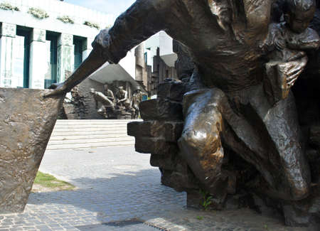 Warsaw Uprising Monument in Warsaw city.のeditorial素材
