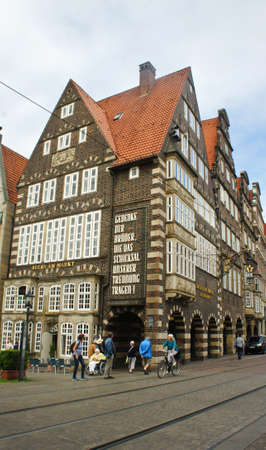 Bremen, Germany - View of beautiful house in old townのeditorial素材