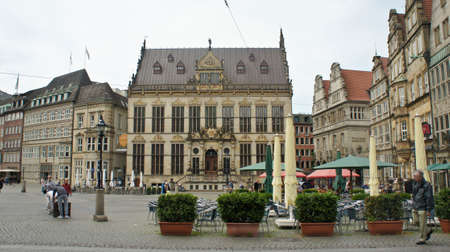 Bremen, Germany - Market square in old town of Bremenのeditorial素材