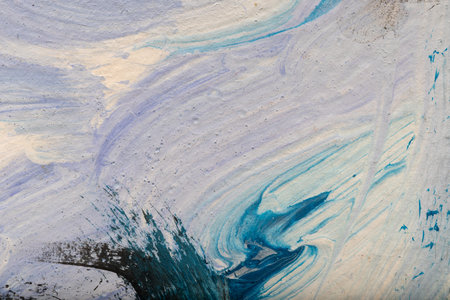 blue sky painted with gouache. winter background illustration paints