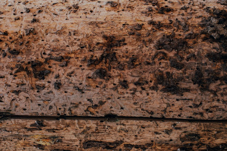 The texture of a coniferous tree without bark. Natural wooden background