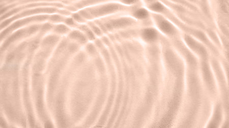 Abstract nature textured background, water waves in the pool with sun reflection, clear blue water. Web bannerの写真素材