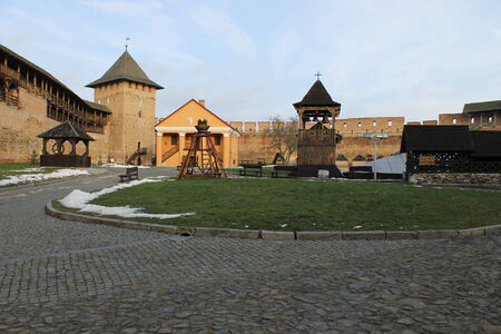Lubart s castle - the main landmark in Lutskのeditorial素材