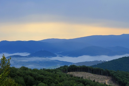 Morning in Carpathiansの写真素材