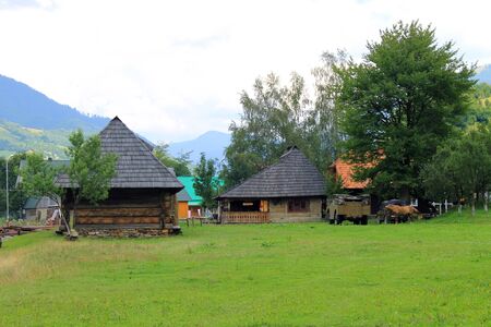 Mountain village in Transcarpathiaのeditorial素材