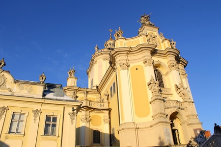 Cathedral of Saint Yura, Lvivの写真素材