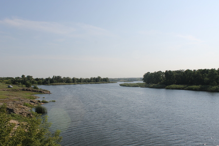 River Saksagan in Ukraineの写真素材