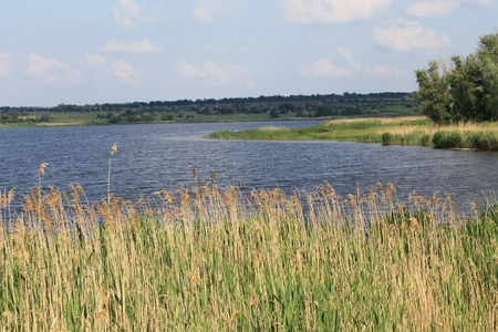 River Saksagan in Ukraineの写真素材