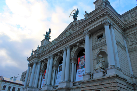 Theatre of Opera and Ballet in Lviv, Ukraineのeditorial素材