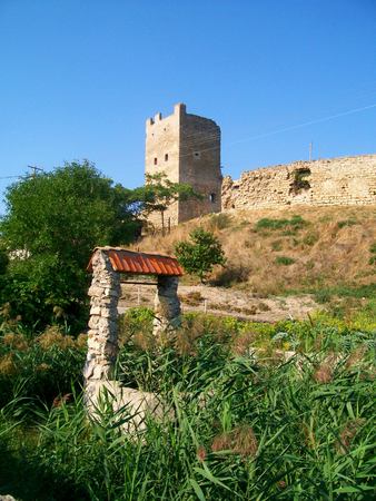 Genoese fortress in Feodosiaのeditorial素材