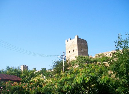 Genoese fortress in Feodosiaのeditorial素材