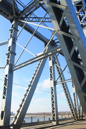 Detail of bridge in Kremenchug, Ukraineの写真素材