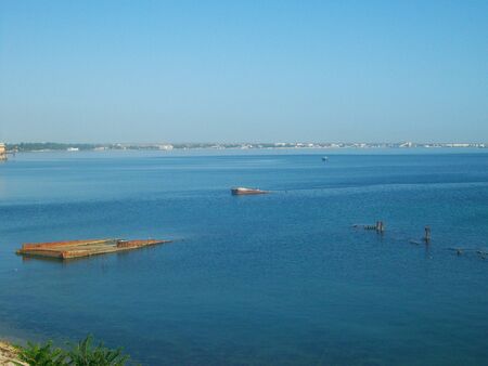 Black sea coast in Feodosiaの写真素材