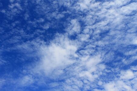 White clouds on the skyの写真素材