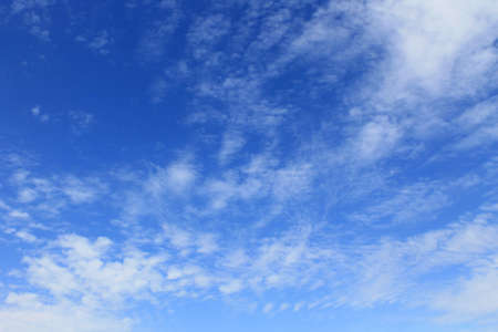 White clouds on the skyの写真素材
