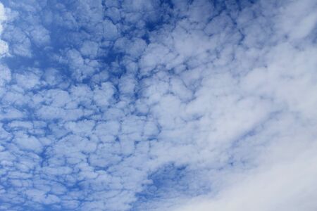 White clouds on the skyの写真素材