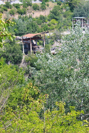 Extraction of mineral resources in the quarryの写真素材