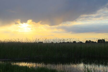 Beautiful sunsetの写真素材