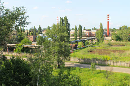 Factory building in Kremenchug, Ukraineの写真素材