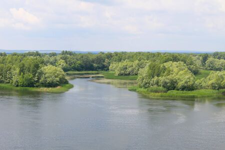 View on the river Dnieperの写真素材