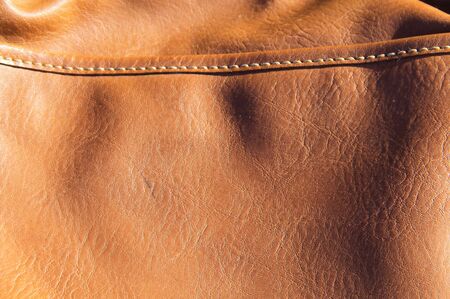 Brown leather texture for backgroundの写真素材