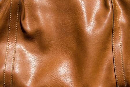 Brown leather texture for backgroundの写真素材
