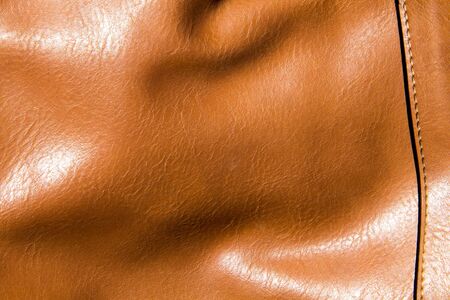 Brown leather texture for backgroundの写真素材