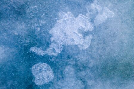 Texture of the ice surface. Winter background