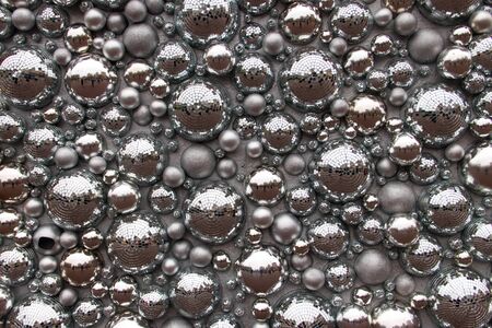 Christmas silver background. Decoration for Christmas and New Years holidaysの写真素材