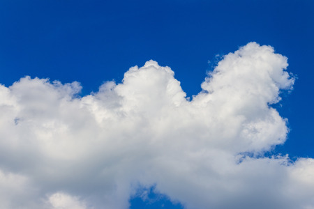 White clouds in blue skyの写真素材