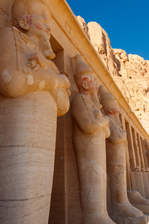 Mortuary Temple of Hatshepsut in Luxor, Egyptの写真素材