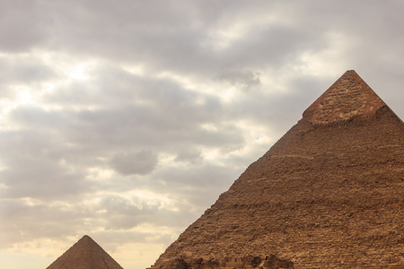 Giza pyramid complex on the Giza Plateau, on the outskirts of Cairo, Egypt