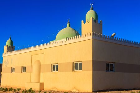 Small mosque in Arabian desert, Egyptの写真素材