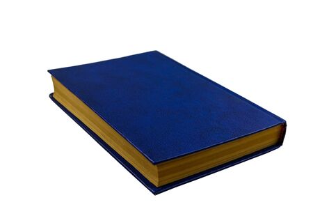 Blue book isolated on a white backgroundの写真素材