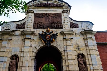 Peter's gate of Peter and Paul fortress in St. Petersburg, Russia