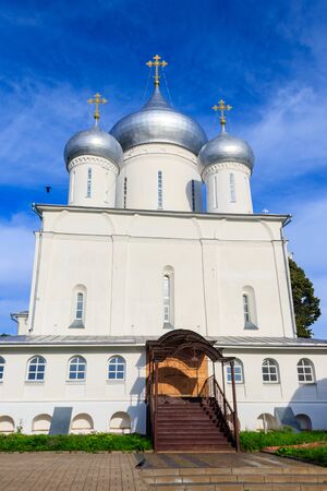 Nikitsky cathedral of Nikitsky Monastery in Pereslavl-Zalessky, Russia. Golden ring of Russiaの写真素材
