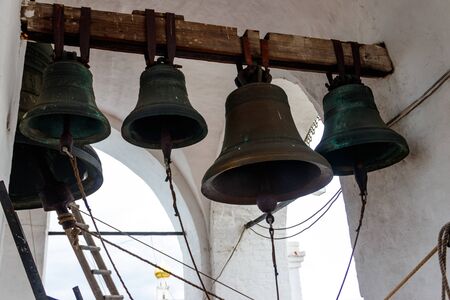 Close-up of orthodox church bellsの写真素材