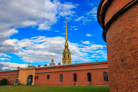 Peter and Paul fortress in St. Petersburg, Russiaのeditorial素材